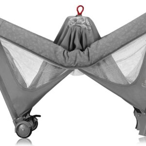 Lionelo JASMIN EASY FOLD ceļojumu gulta krāsa GREY STONE
