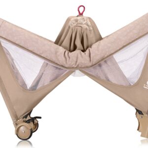 Lionelo JASMIN EASY FOLD ceļojumu gulta krāsa BEIGE SAND