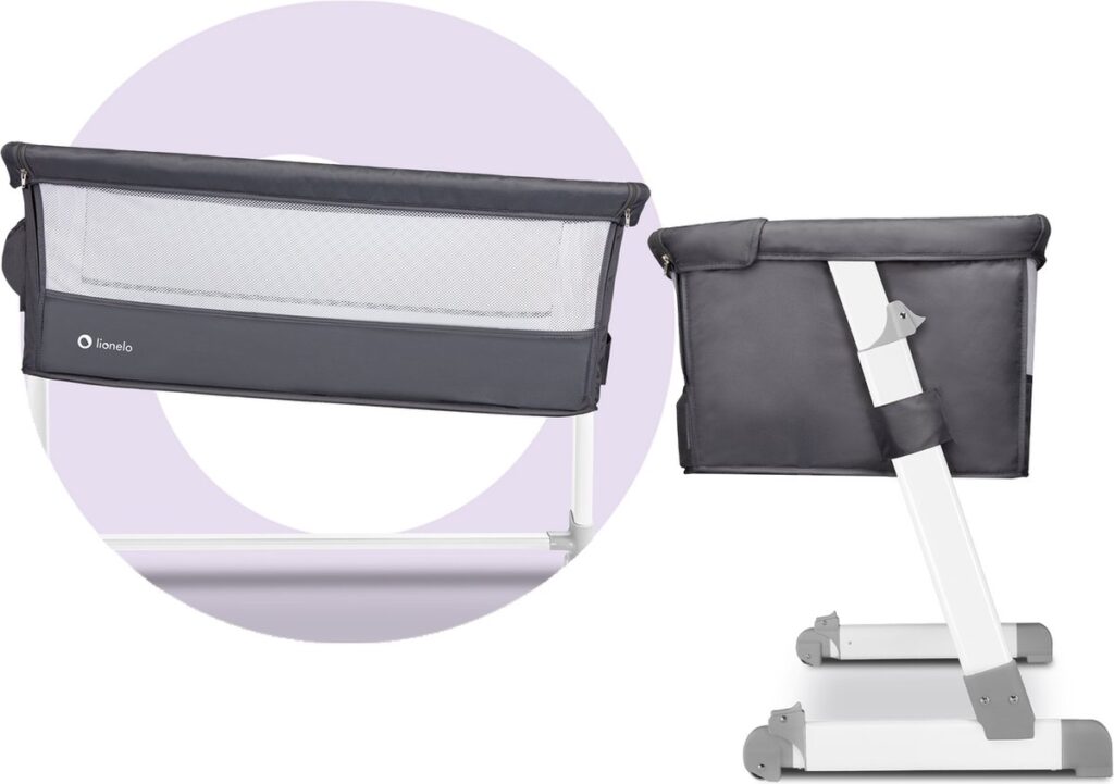 Lionelo THEO ceļojumu gulta krāsa DARK GREY