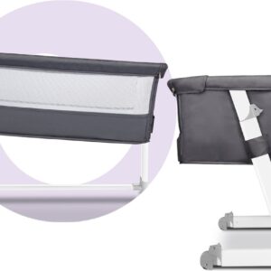 Lionelo THEO ceļojumu gulta krāsa DARK GREY