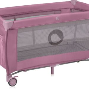 Lionelo STEFI PLUS ceļojumu gulta krāsa PINK MAGNOLIA