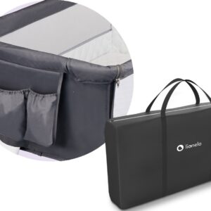 Lionelo THEO ceļojumu gulta krāsa DARK GREY
