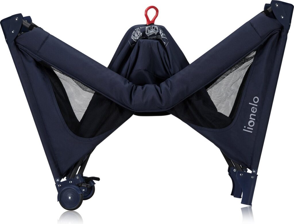 Lionelo JASMIN EASY FOLD ceļojumu gulta krāsa BLUE NAVY