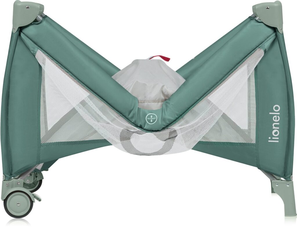 Lionelo STEFI PLUS ceļojumu gulta krāsa GREEN OLIVE