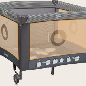 Lionelo BONNIE rotaļu manēža krāsa GREY SCANDI