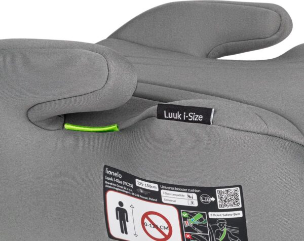 Autokreslini.lv | Luuk I-Size auto paliktnis bērniem 125-150cm krāsa Grey bilde #5