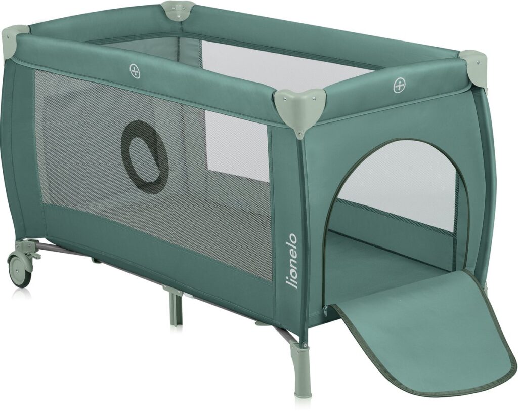 Lionelo STEFI PLUS ceļojumu gulta krāsa GREEN OLIVE