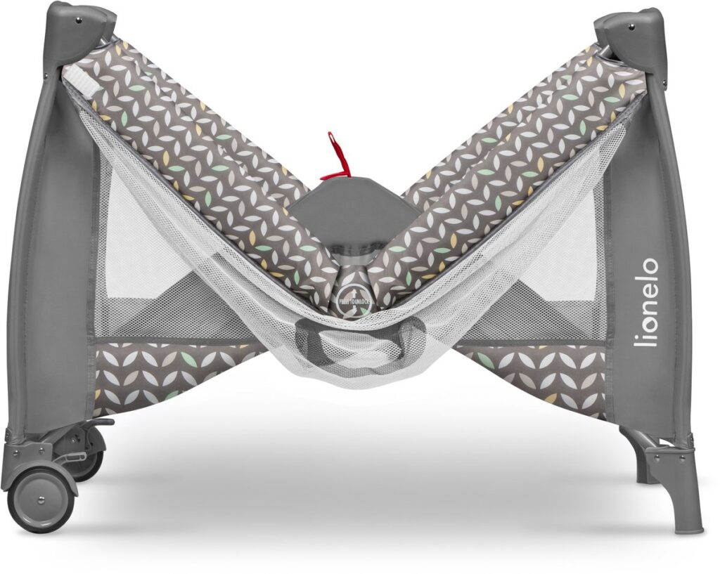 Lionelo SVEN PLUS ceļojumu gulta krāsa GREY SCANDI