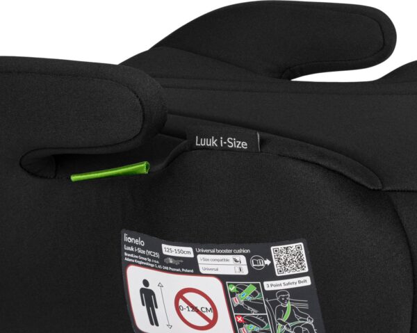 Autokreslini.lv | Luuk I-Size auto paliktnis bērniem 125-150cm krāsa Black bilde #7