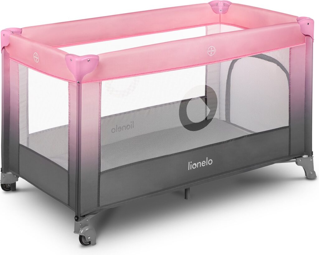 Lionelo STEFI ceļojumu gulta krāsa PINK OMBRE