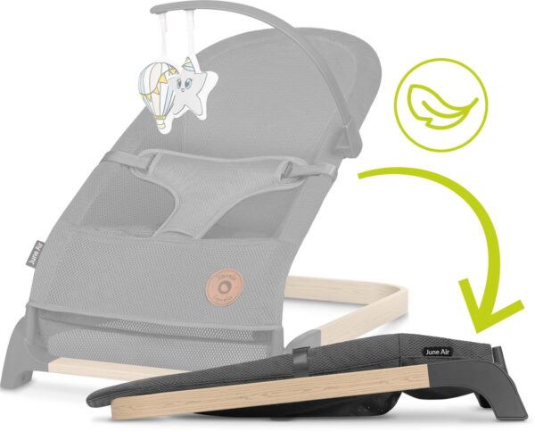 Autokreslini.lv | JUNE AIR mazuļu šūpuļkrēsliņš krāsa GREY GRAPHITE bilde #23