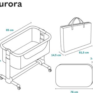 Lionelo AURORA mazuļu gultiņa krāsa BEIGE SAND