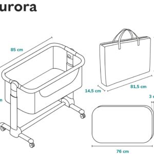 Lionelo AURORA mazuļu gultiņa krāsa BEIGE CAPPUCCINO