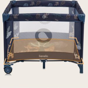 Lionelo BONNIE rotaļu manēža krāsa BLUE NAVY