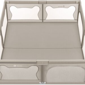 Lionelo WILLOW XL rotaļu manēža 207x187cm krāsa BEIGE SAND