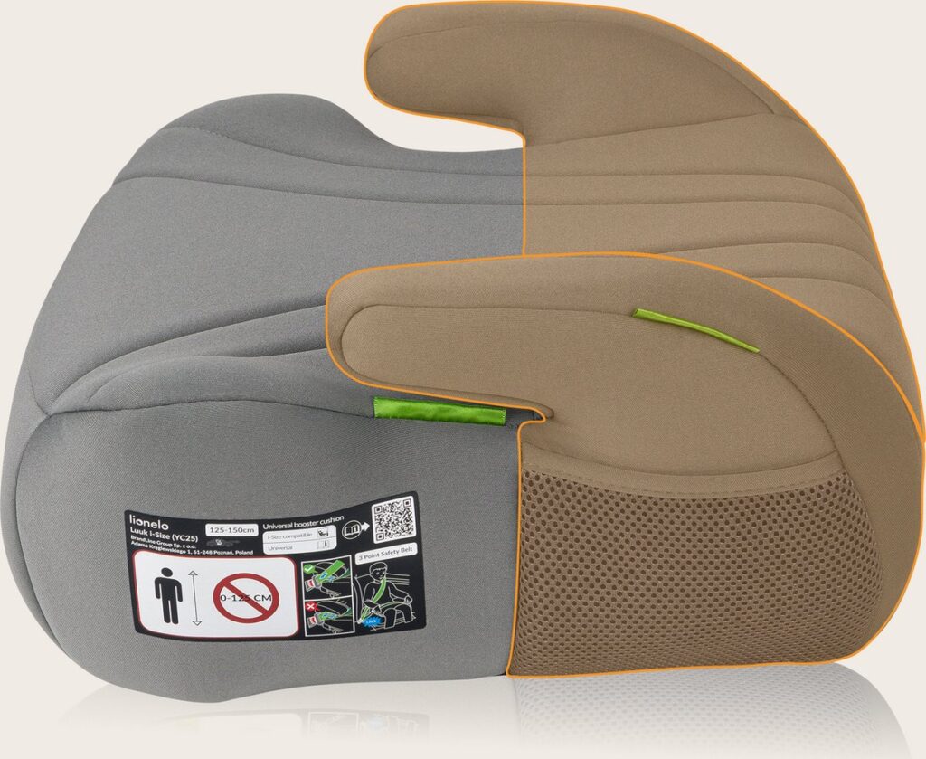 Lionelo Luuk I-Size auto paliktnis bērniem 125-150cm krāsa Grey