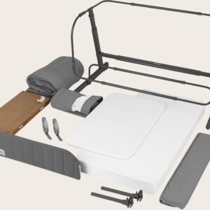 Lionelo THOMI PLUS ceļojumu gulta krāsa GREY CONCRETE