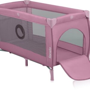 Lionelo STEFI PLUS ceļojumu gulta krāsa PINK MAGNOLIA