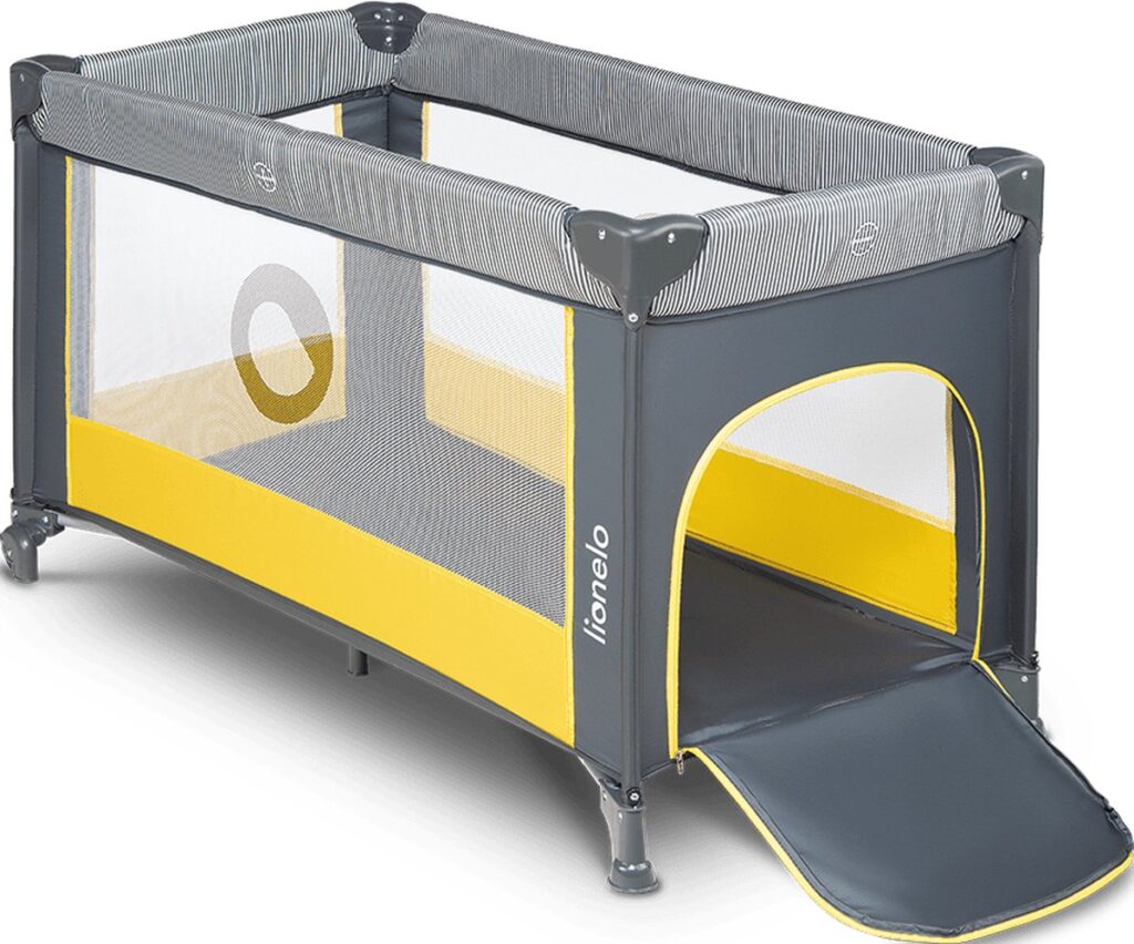 Lionelo STEFI ceļojumu gulta krāsa YELLOW LEMON