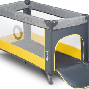 Lionelo STEFI ceļojumu gulta krāsa YELLOW LEMON