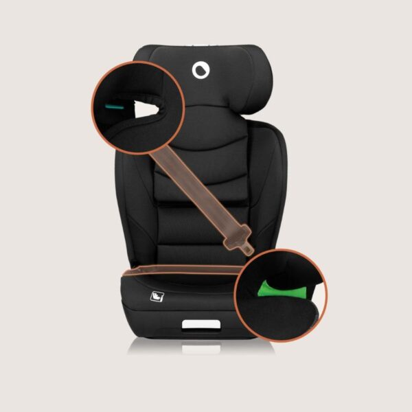 Autokreslini.lv | NEAL I-Size autokrēsliņš bērniem 100-150cm krāsa Black Carbon bilde #19