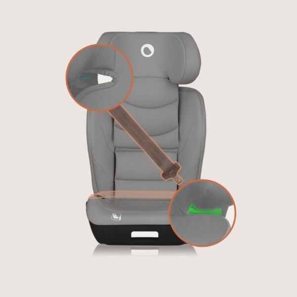 Autokreslini.lv | NEAL I-Size autokrēsliņš bērniem 100-150cm krāsa Grey Concrete bilde #21