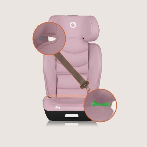 Autokreslini.lv | NEAL I-Size autokrēsliņš bērniem 100-150cm krāsa Pink Lilac bilde #23