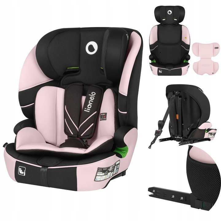 Lionelo Levi Fix I-Size autokrēsliņš 76-150cm krāsa Pink Baby