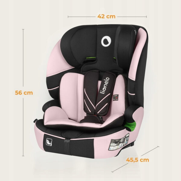 Autokreslini.lv | Levi Fix I-Size autokrēsliņš 76-150cm krāsa Pink Baby bilde #25