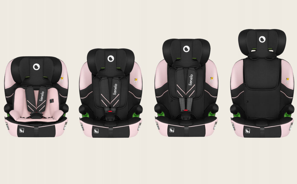 Lionelo Levi Fix I-Size autokrēsliņš 76-150cm krāsa Pink Baby