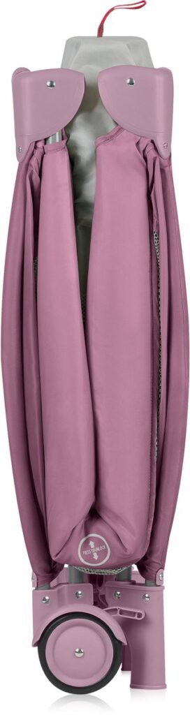 Lionelo STEFI PLUS ceļojumu gulta krāsa PINK MAGNOLIA