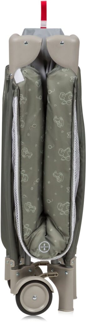 Lionelo SVEN PLUS ceļojumu gulta krāsa BEIGE OLIVE
