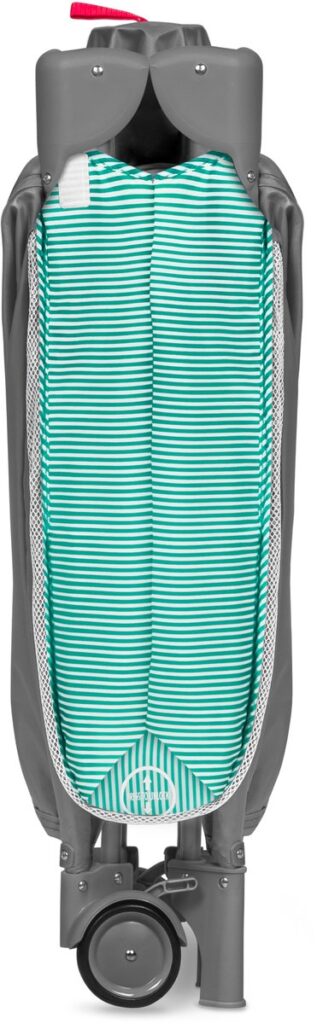 Lionelo SVEN PLUS ceļojumu gulta krāsa TURQUOISE/GREY