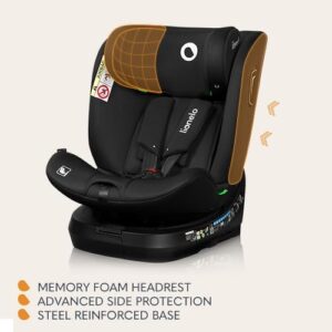 Lionelo Brave I-Size autokrēsliņš bērniem 40-150cm krāsa Black Carbon