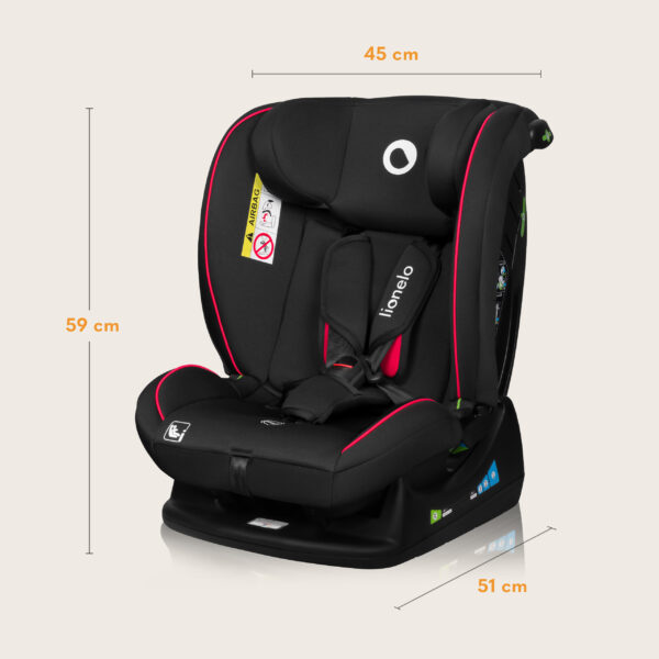 Autokreslini.lv | Aart I-Size autokrēsliņš bērniem 40-150cm krāsa Black Carbon Red bilde #33