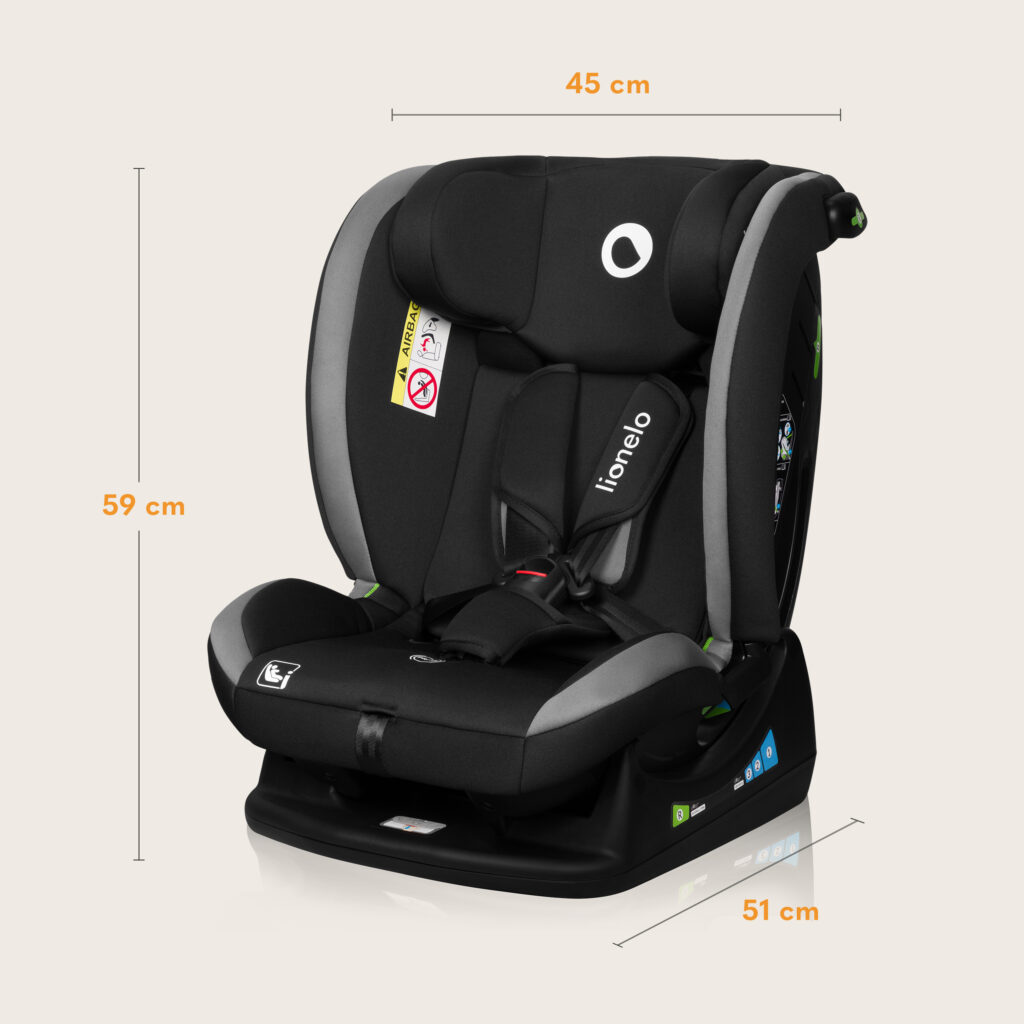 Lionelo Aart I-Size autokrēsliņš bērniem 40-150cm krāsa Grey Graphite