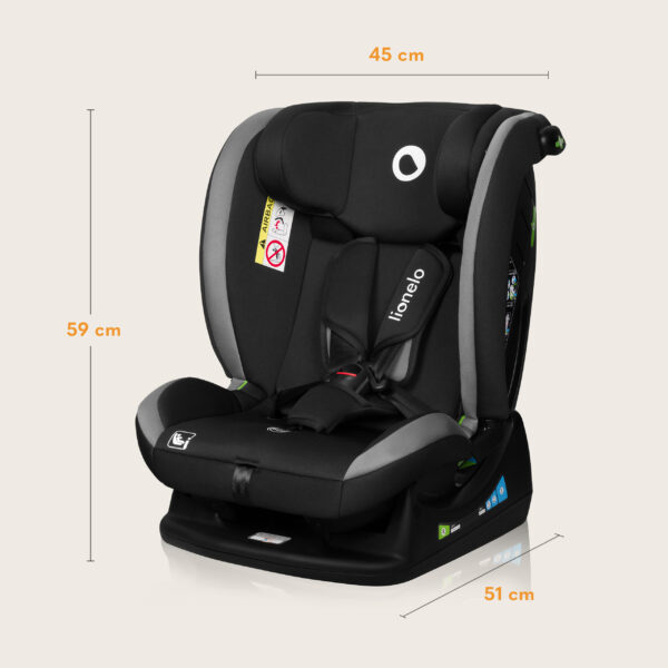 Autokreslini.lv | Aart I-Size autokrēsliņš bērniem 40-150cm krāsa Grey Graphite bilde #29