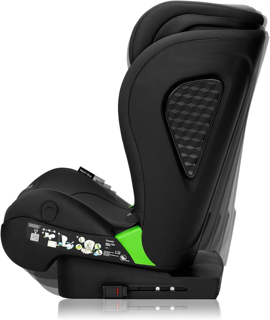 Lionelo NEAL I-Size autokrēsliņš bērniem 100-150cm krāsa Black Carbon