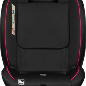 Lionelo Aart I-Size autokrēsliņš bērniem 40-150cm krāsa Black Carbon Red