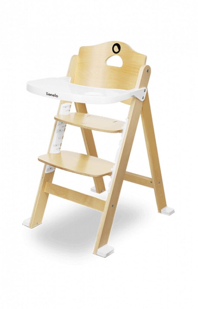 Lionelo FLORIS barošanas krēsliņš krāsa WHITE NATURAL