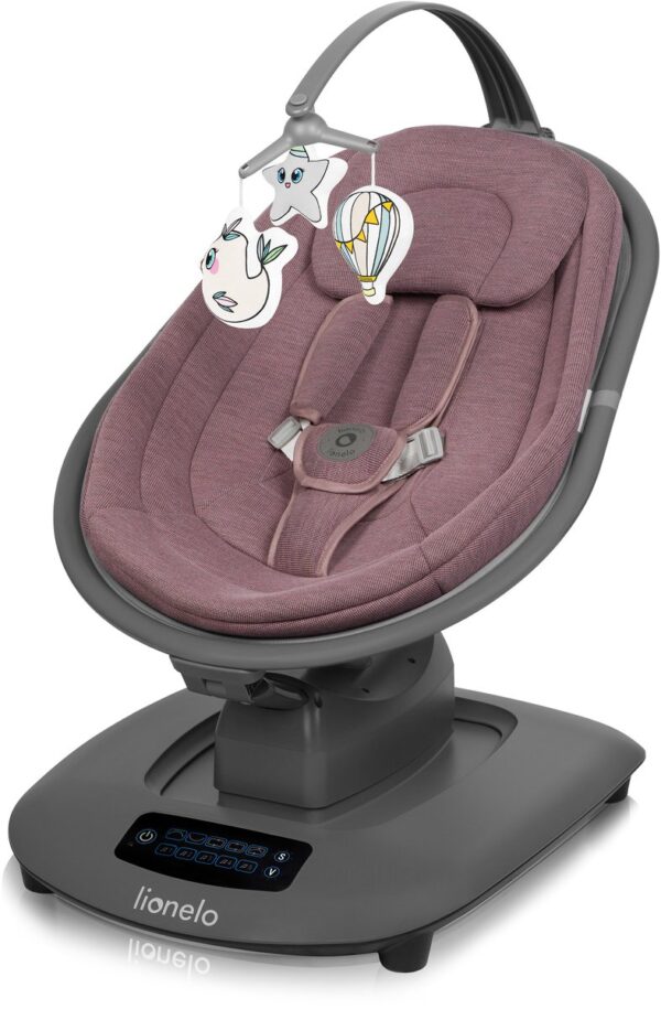 Autokreslini.lv | BLOSSOM mazuļu šūpuļkrēsliņš krāsa PINK MAUVE bilde #1