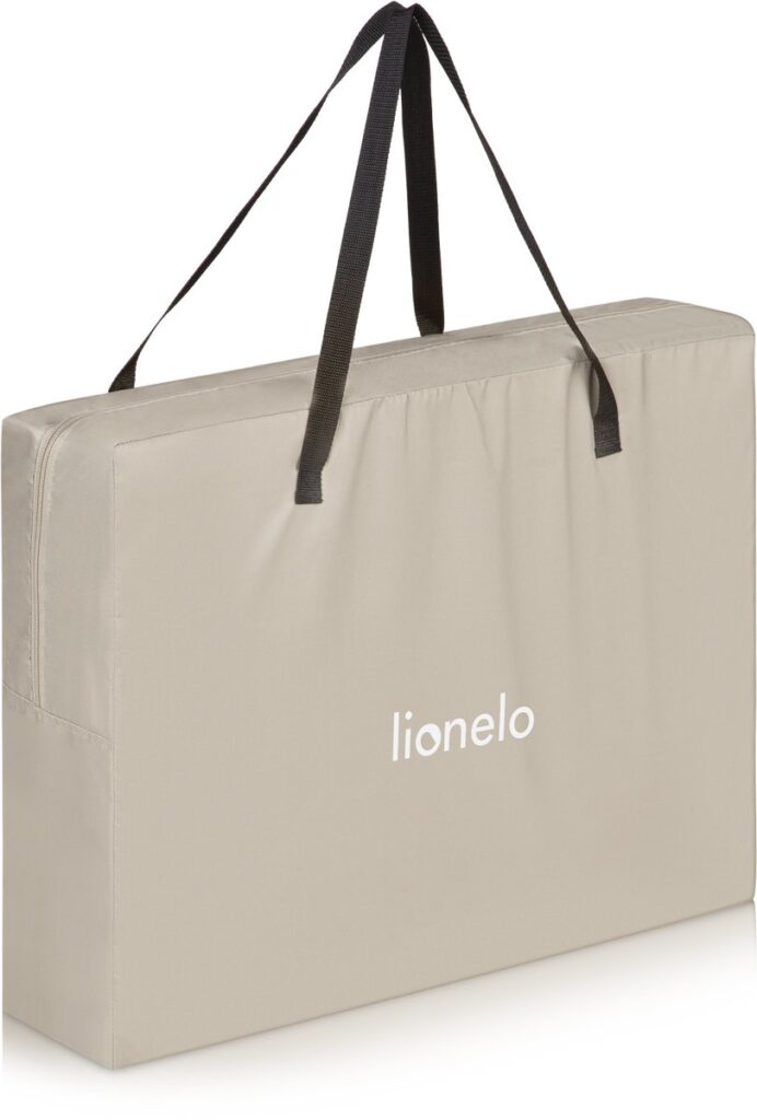 Lionelo ALICE bērnu ceļojumu gulta krāsa BEIGE OLIVE