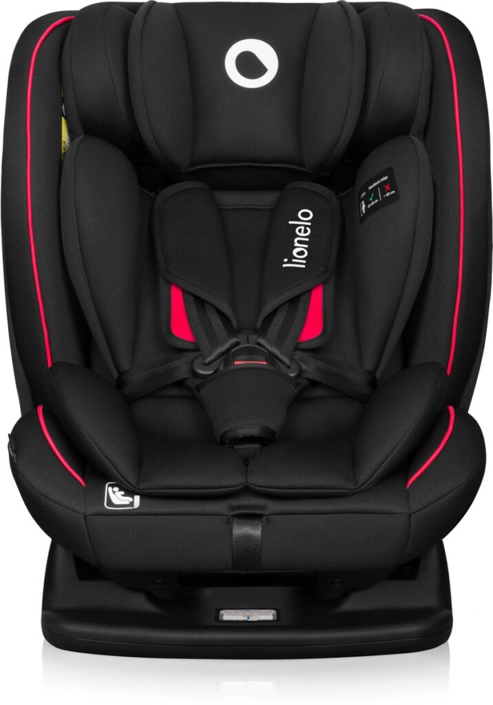 Lionelo Aart I-Size autokrēsliņš bērniem 40-150cm krāsa Black Carbon Red