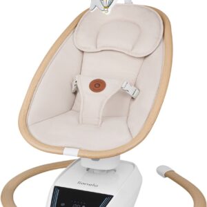 Lionelo OLIVIA mazuļu šūpuļkrēsliņš krāsa BEIGE NATURAL