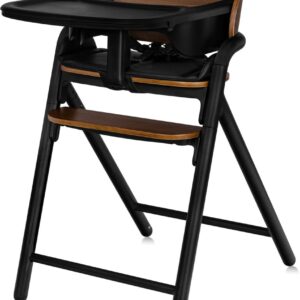 Lionelo CELIA barošanas krēsls bērniem krāsa BLACK WOOD