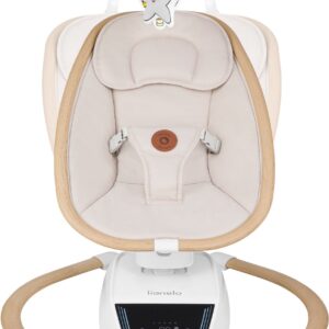 Lionelo OLIVIA mazuļu šūpuļkrēsliņš krāsa BEIGE NATURAL