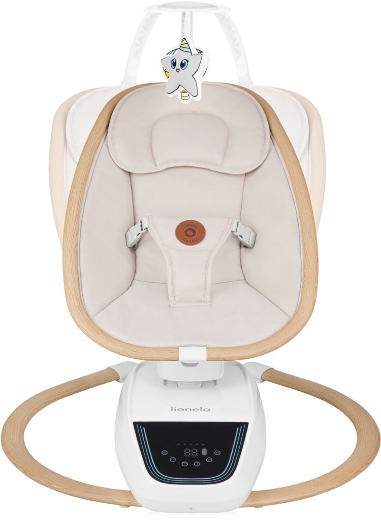Lionelo OLIVIA mazuļu šūpuļkrēsliņš krāsa BEIGE NATURAL