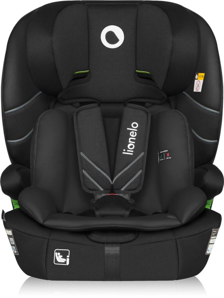 Lionelo Levi Fix I-Size autokrēsliņš 76-150cm krāsa Black Carbon