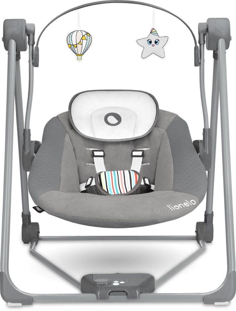 Lionelo OTTO mazuļu šūpuļkrēsliņš krāsa COZY GREY