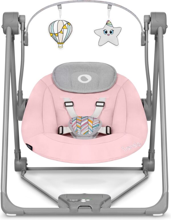 Autokreslini.lv | OTTO mazuļu šūpuļkrēsliņš krāsa PINK BABY bilde #17